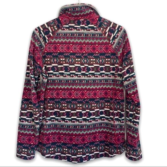 Woolrich Aztec Print Half Zip Fleece Pullover - Picture 5 of 8